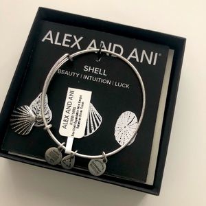 Alex and Ani Shell Silver Bracelet